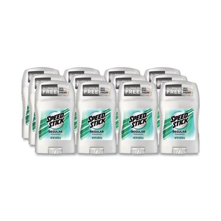 Colgate-Palmolive SpeedStick, DEODORANT, REGULAR SCENT, 1.8 OZ, WHITE, 12PK 94020